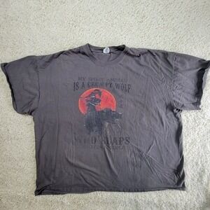 My Spirit Animal Tee Shirt 4XL is a Grumpy Wolf Who Slaps Annoying People
